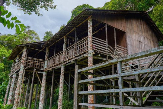 Longhouse located at the Sarawak Cultural Village