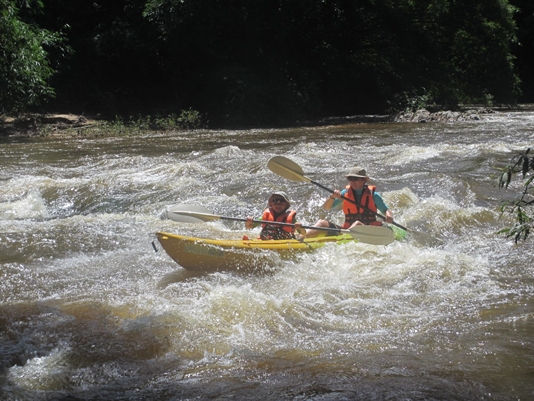 Kayaking at Semadang river