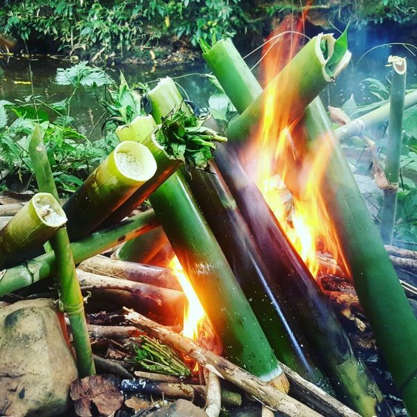 Mother nature’s very own cooking pot – the bamboo stalk. Pic: queenbalkidz